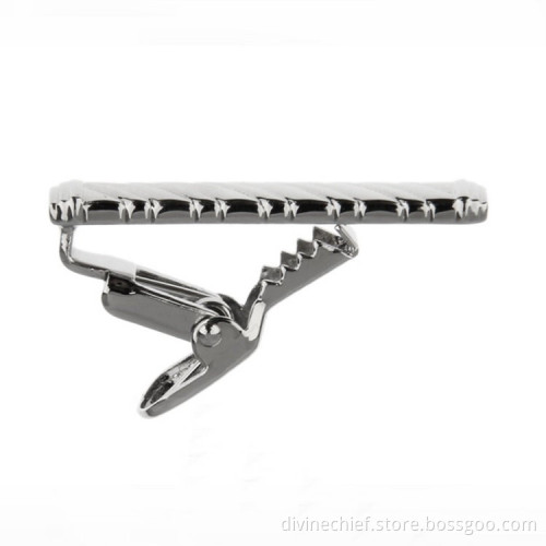 Fine Workmanship Men Metal Blank Tie Clips With Customized Logo